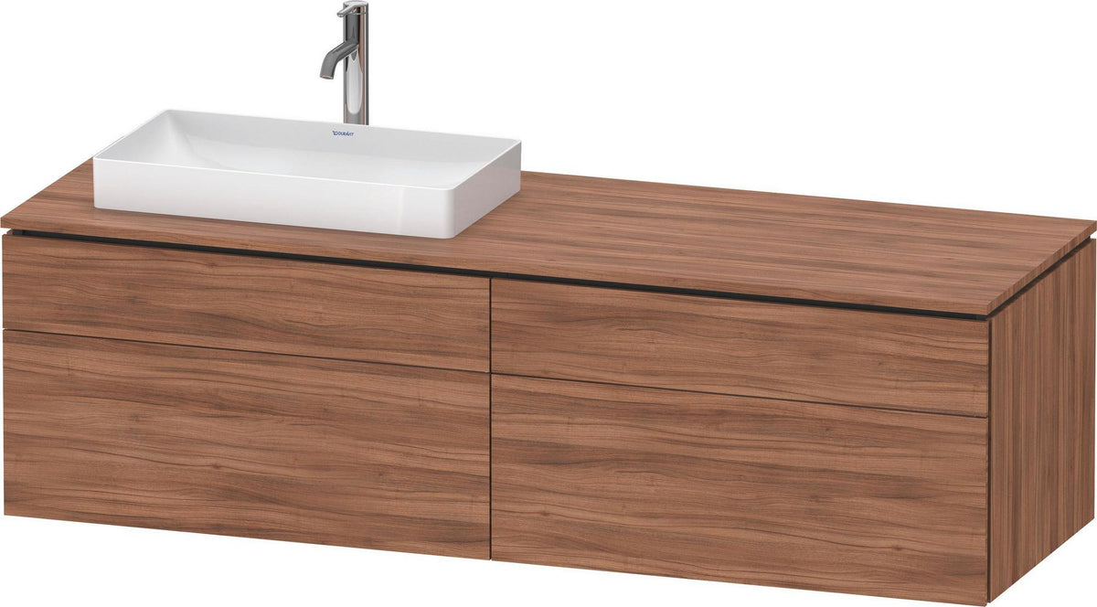 Duravit L-Cube Waschtischunterbau 1620 mm taupe supermatt mit Tip-On und Soft-Close