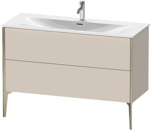 Duravit Waschtischunterbau XVIU 1210 mm weiß matt mit Tip-On-Technik und Siphonausschnitt