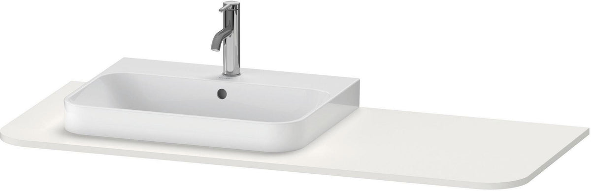 Duravit Konsole Happy D.2 1300 mm taupe supermatt – Beckenposition links