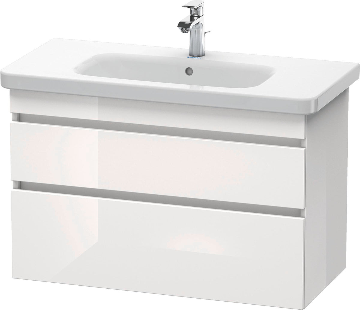 DURAVIT DuraStyle Waschtischunterbau wandhängend Eiche Terra/Weiß Matt 930 mm