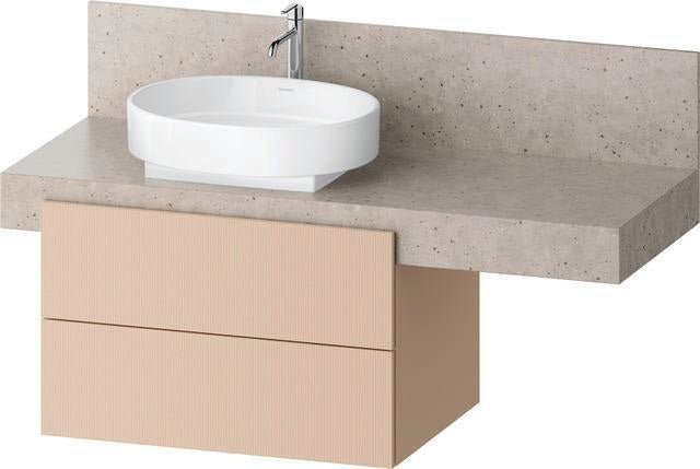 DURAVIT Balcoon Konsolenwaschtischunterbau 800 mm mit 2 Schubkästen, Tip-on Technik und Soft-Close-System