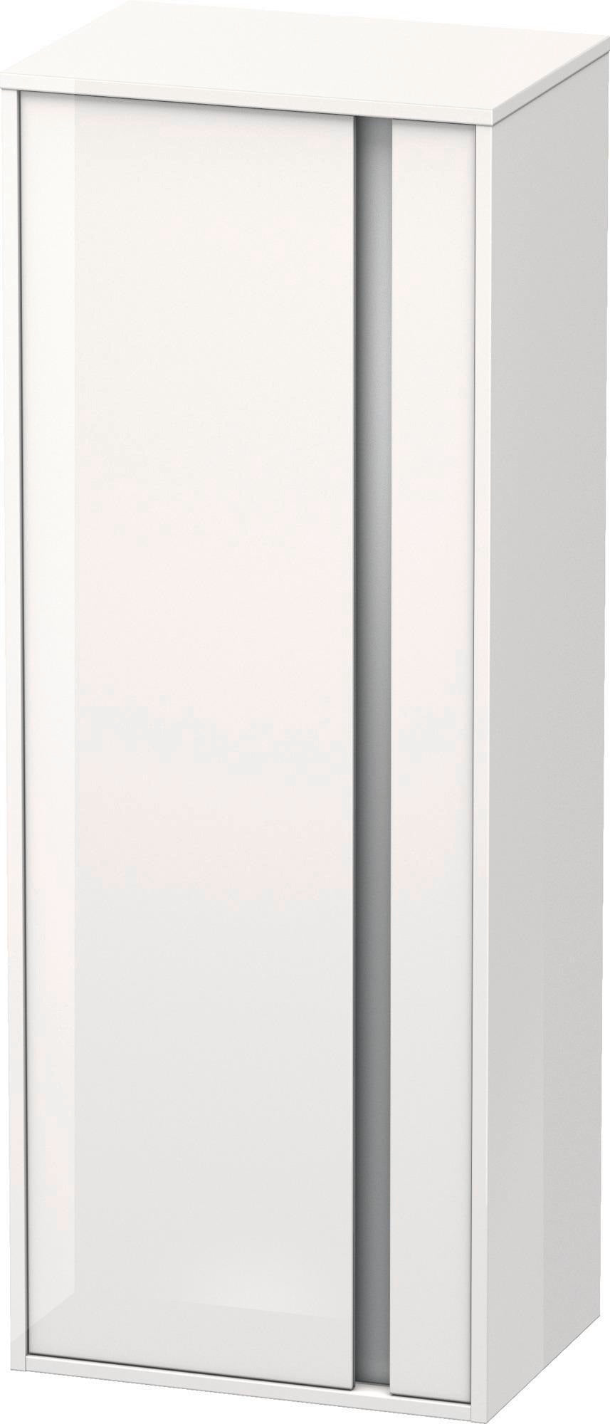 Duravit Hochschrank Ketho 360x500x1320mm, 1 Tür, Anschlag links, weiß matt – wandhängend mit Soft-Close