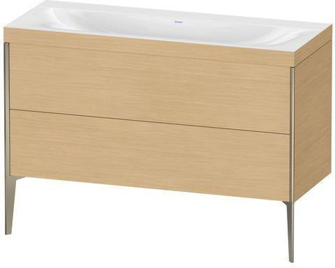 Duravit Möbelwaschtischset XVIU 1200x480mm Chaos mit Unterbau und Raumsparsiphon