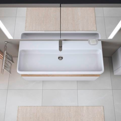 DURAVIT Waschtisch Qatego Studio F. A. Porsche 1200 mm weiß HygieneGlaze