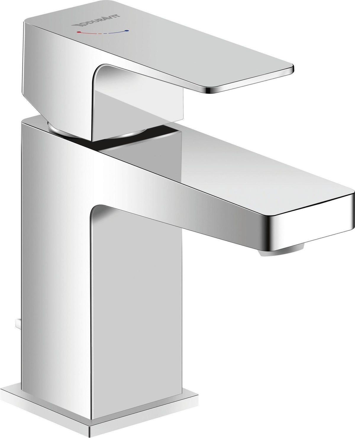 DURAVIT Manhattan Einhebel-Waschtischmischer Chrom mit Kaltstart-Funktion, 95 mm Ausladung, ohne Zugstange