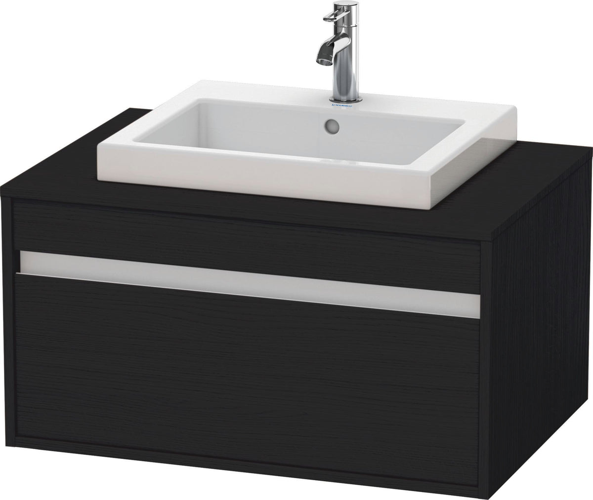 Duravit Ketho Waschtischunterbau 800 mm wandhängend, 1 Auszug, weiß matt – für Einbauwaschtisch
