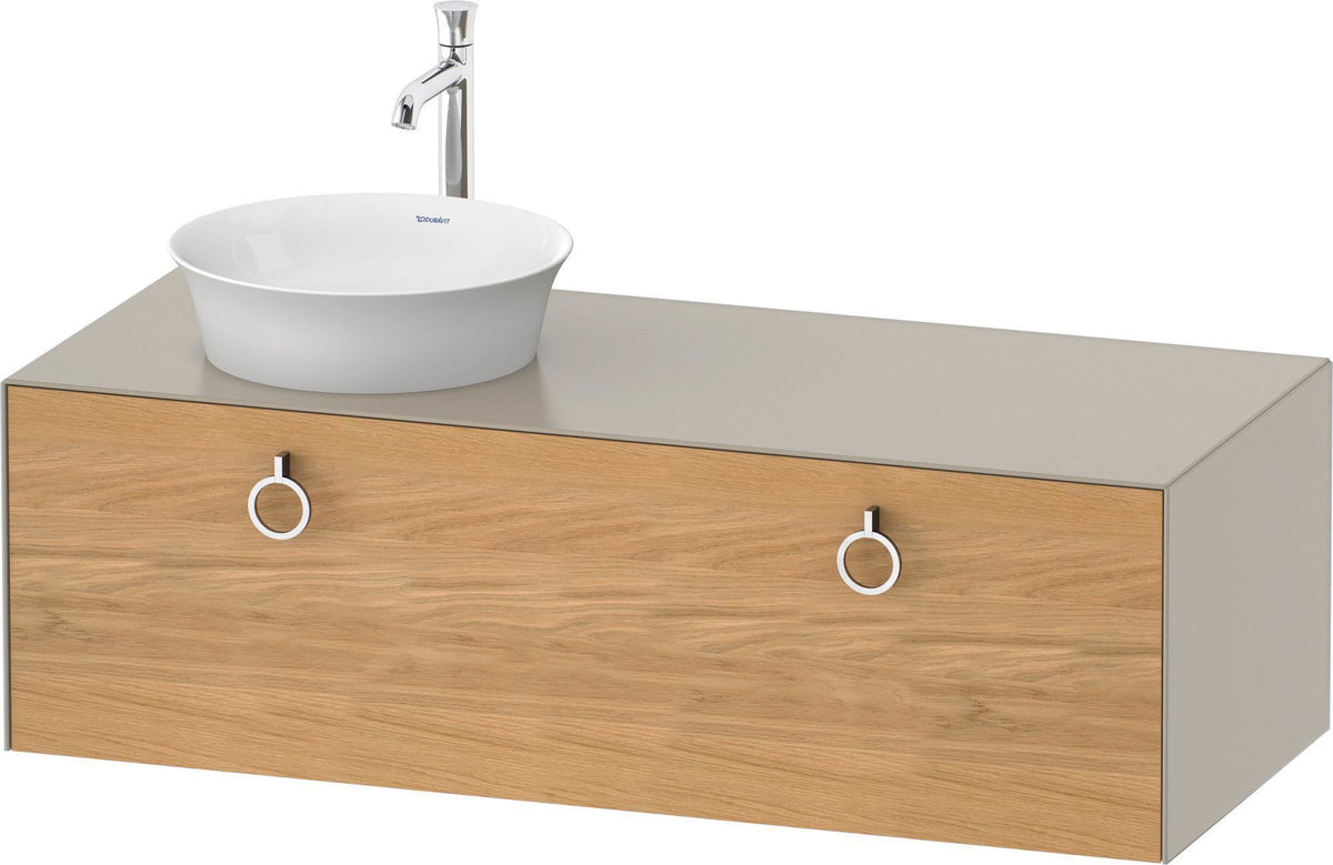 DURAVIT White Tulip Waschtischunterbau 1300 mm wandhängend mit Auszug und LED-Innenbeleuchtung von Philippe Starck