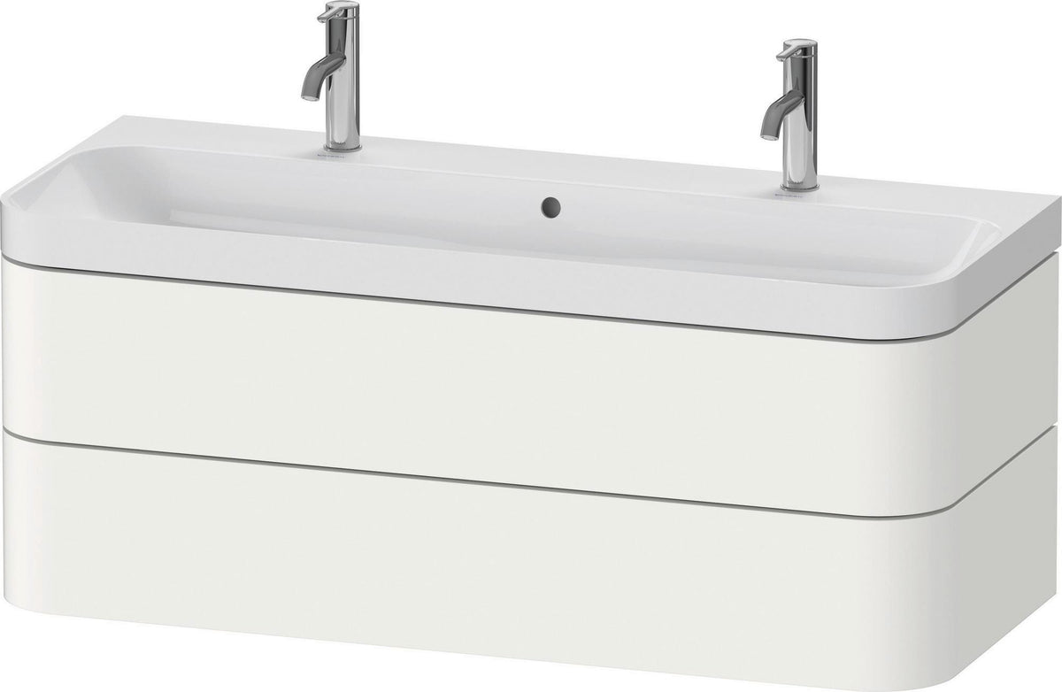 DURAVIT Happy D.2 Waschtischset 1175 mm mit 2 Schubkästen, Tip-on, Soft-Close, wandhängend