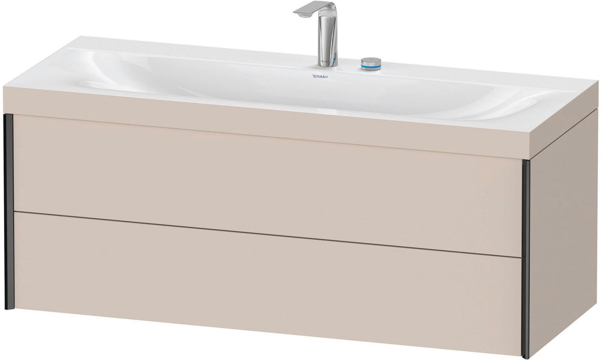 DURAVIT XViu c-bonded Waschtischunterbauset 1200 mm wandhängend mit 2 Schubkästen und Tip-on Technik