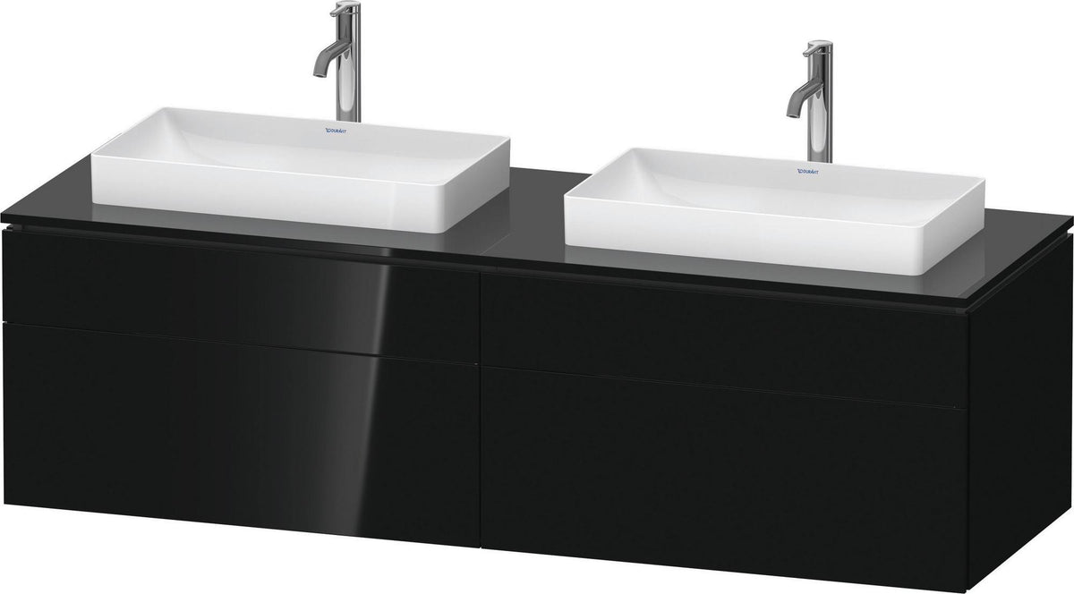 DURAVIT L-Cube Konsolenwaschtischunterbau 1620 mm Taupe supermatt mit Tip-on Technik