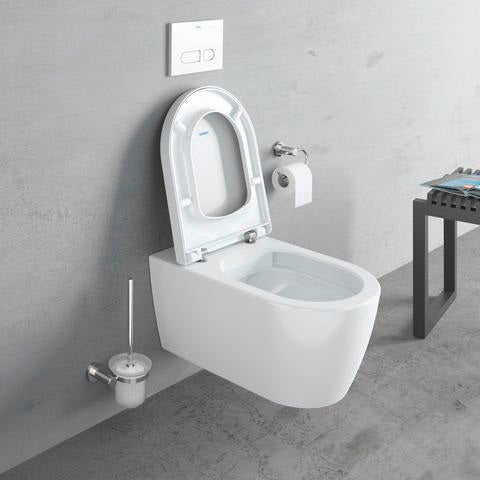 DURAVIT D-Code Bürstengarnitur wandhängend aus Messing in Chrom – 154 x 154 x 342 mm