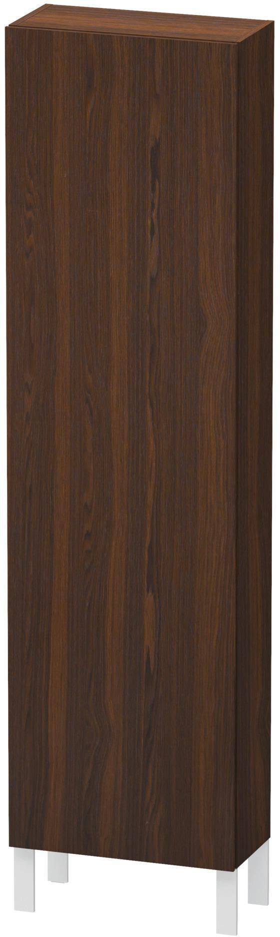 Duravit Hochschrank L-Cube 500 mm nussbaum gebürstet, 1 Tür rechts, wandhängend, Soft-Close, 1760 mm