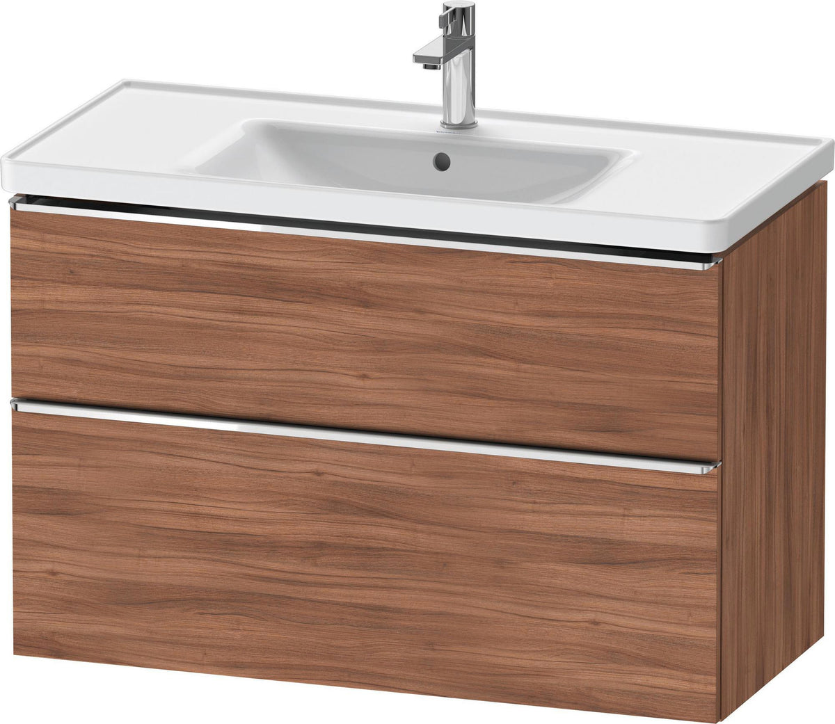 DURAVIT D-Neo Waschtischunterbau 984 mm betongrau matt mit Soft-Close und Bronze-Griff