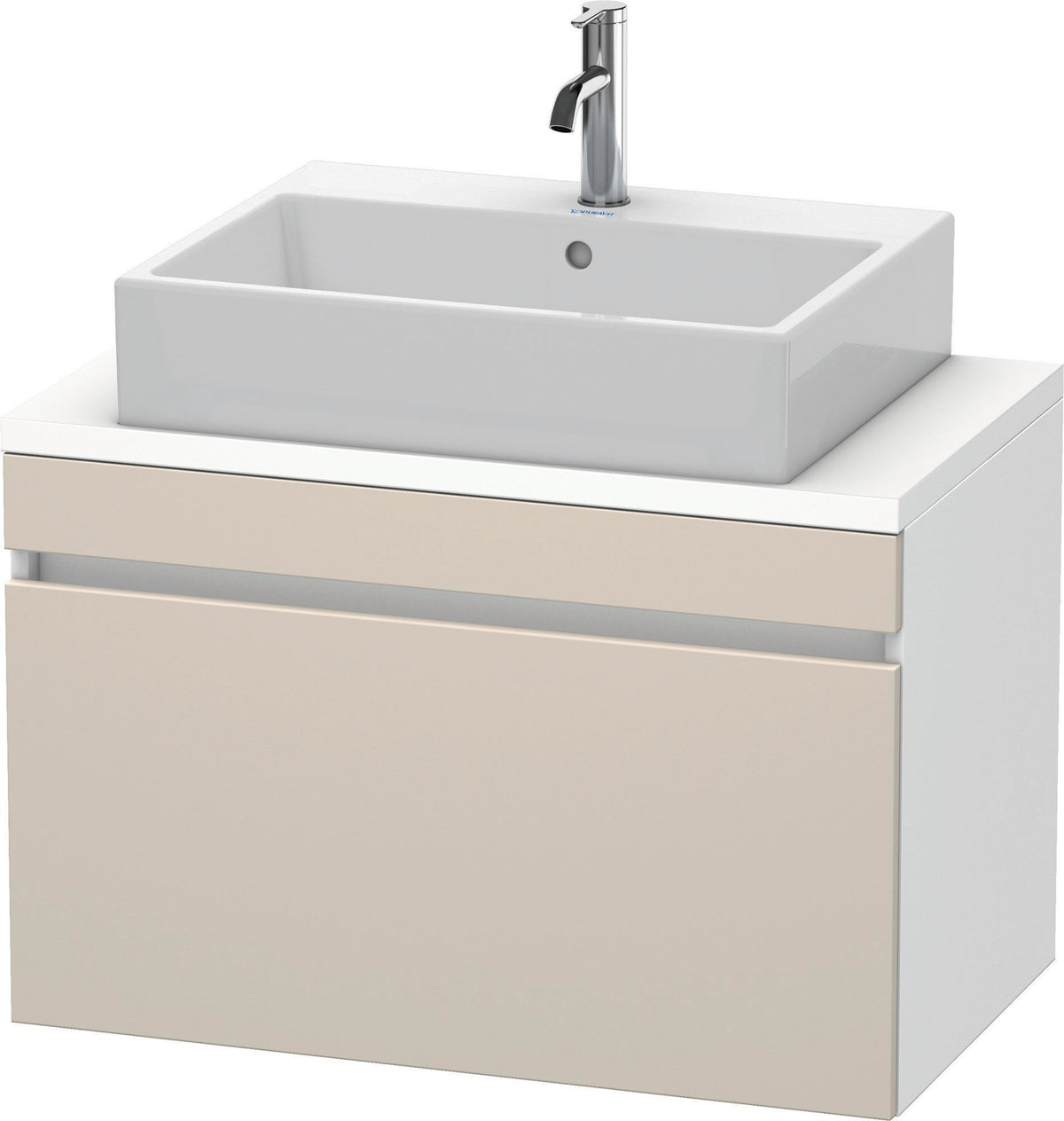 Duravit DuraStyle Waschtischunterbau 800 mm betongrau matt mit 1 Auszug und Soft-Close