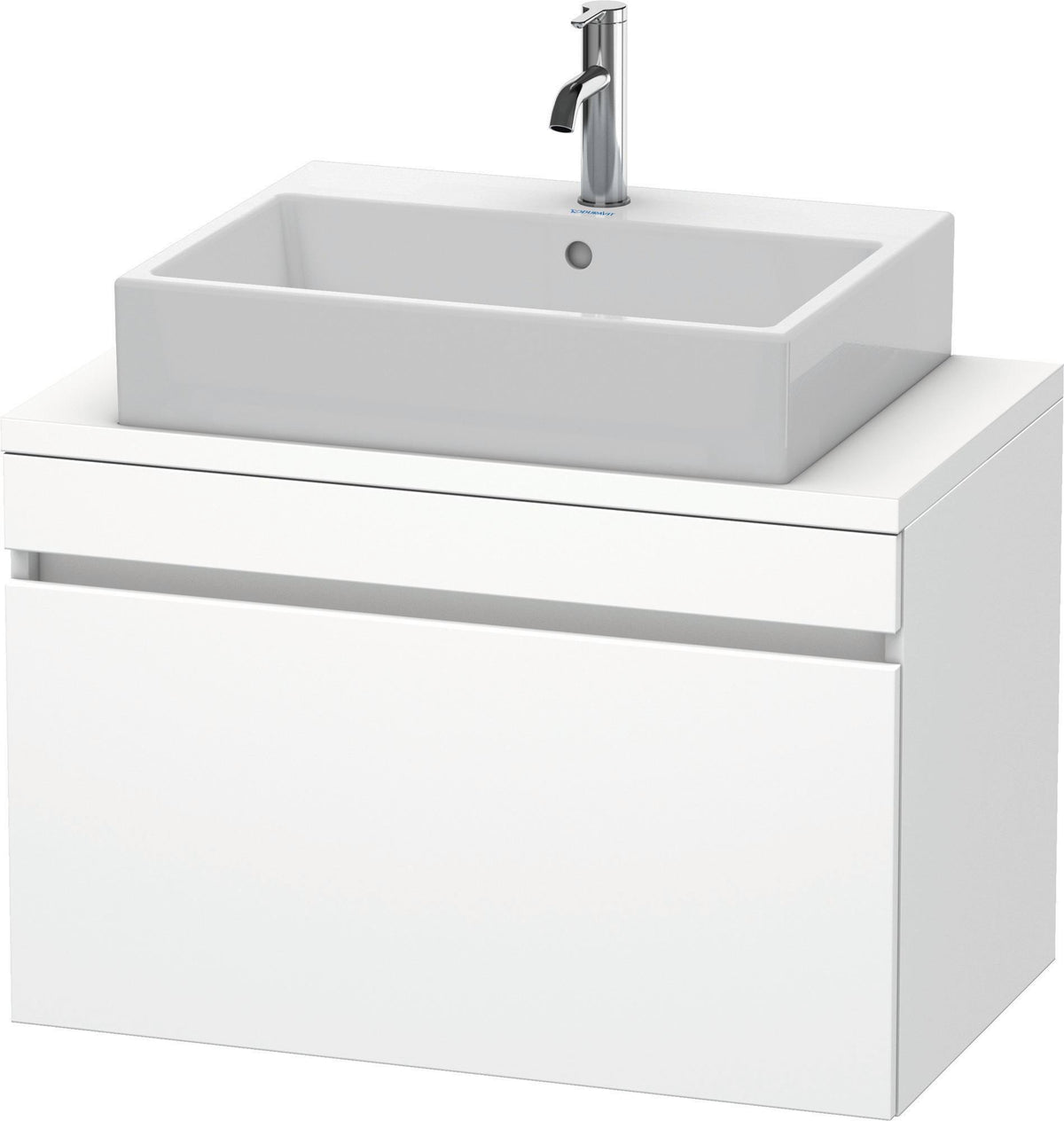 Duravit DuraStyle Waschtischunterbau 800 mm betongrau matt mit 1 Auszug und Soft-Close