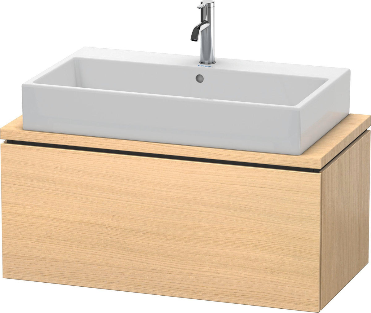 DURAVIT L-Cube Konsolenwaschtischunterbau 920 mm betongrau matt mit 1 Auszug und Tip-on-Technik