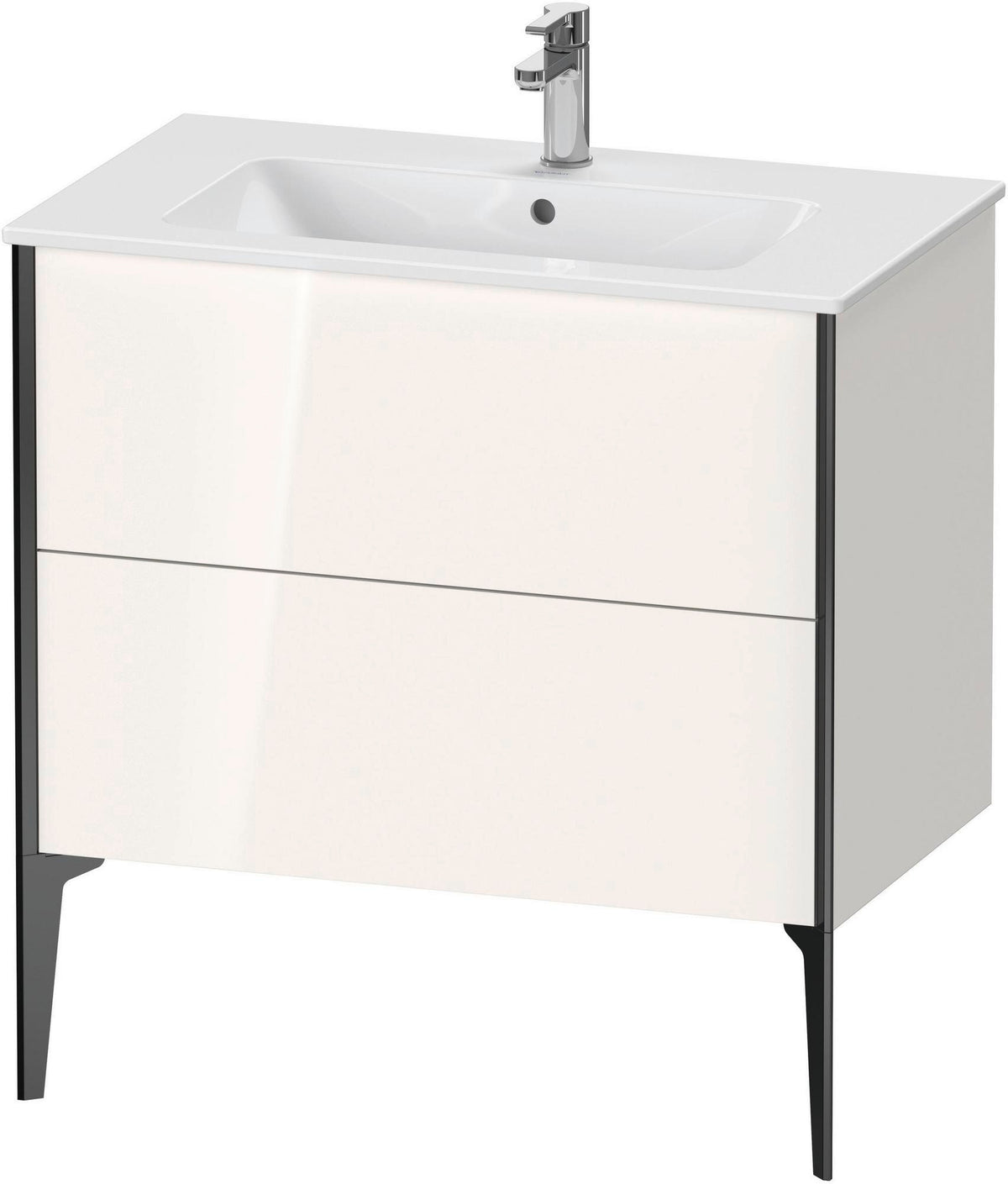 DURAVIT XViu Waschtischunterbau bodenstehend 594x810x480 mm mit 2 Auszügen, weiß matt