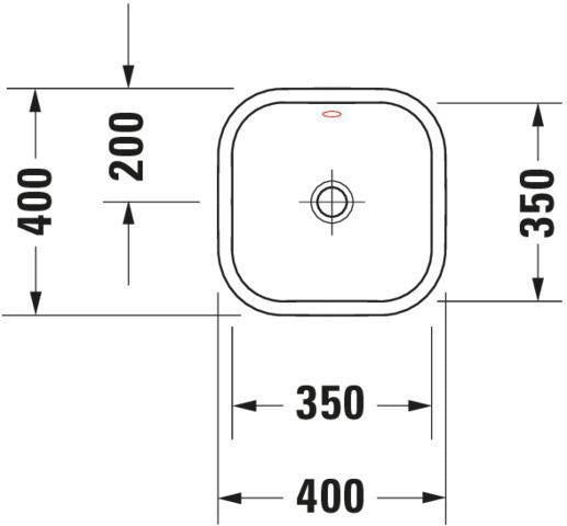 DURAVIT Aufsatzbecken Happy D.2 400 mm mit Überlauf, ohne Hahnlochbank, weiß