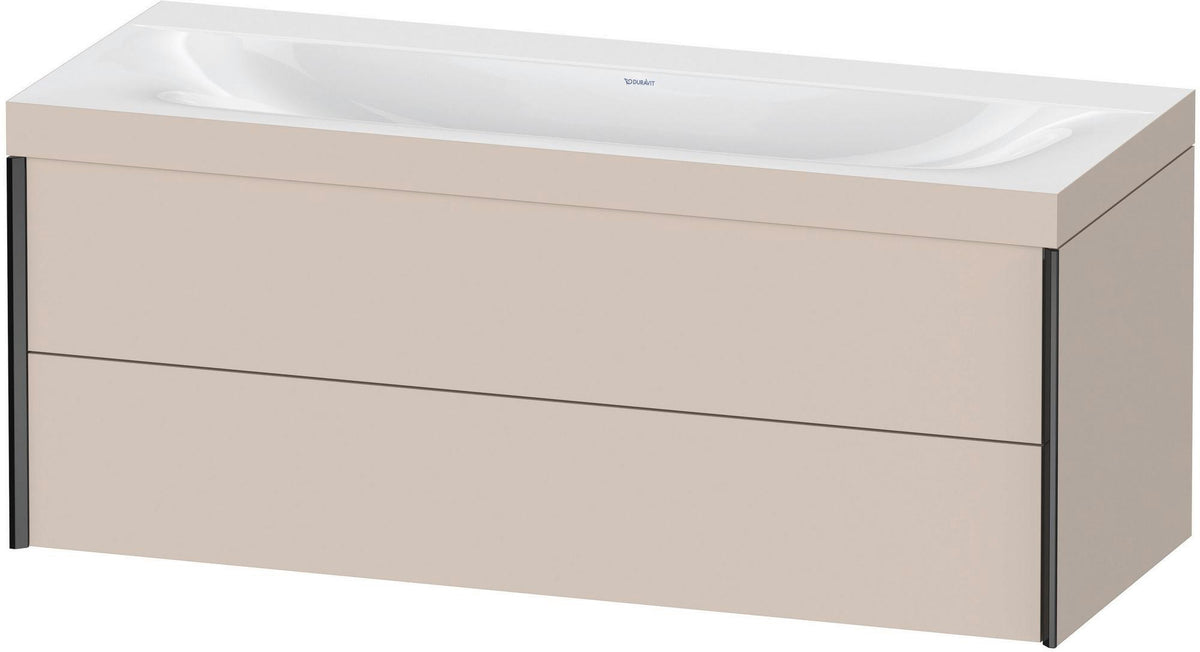 DURAVIT XViu c-bonded Waschtischunterbauset 1200 mm wandhängend mit 2 Schubkästen