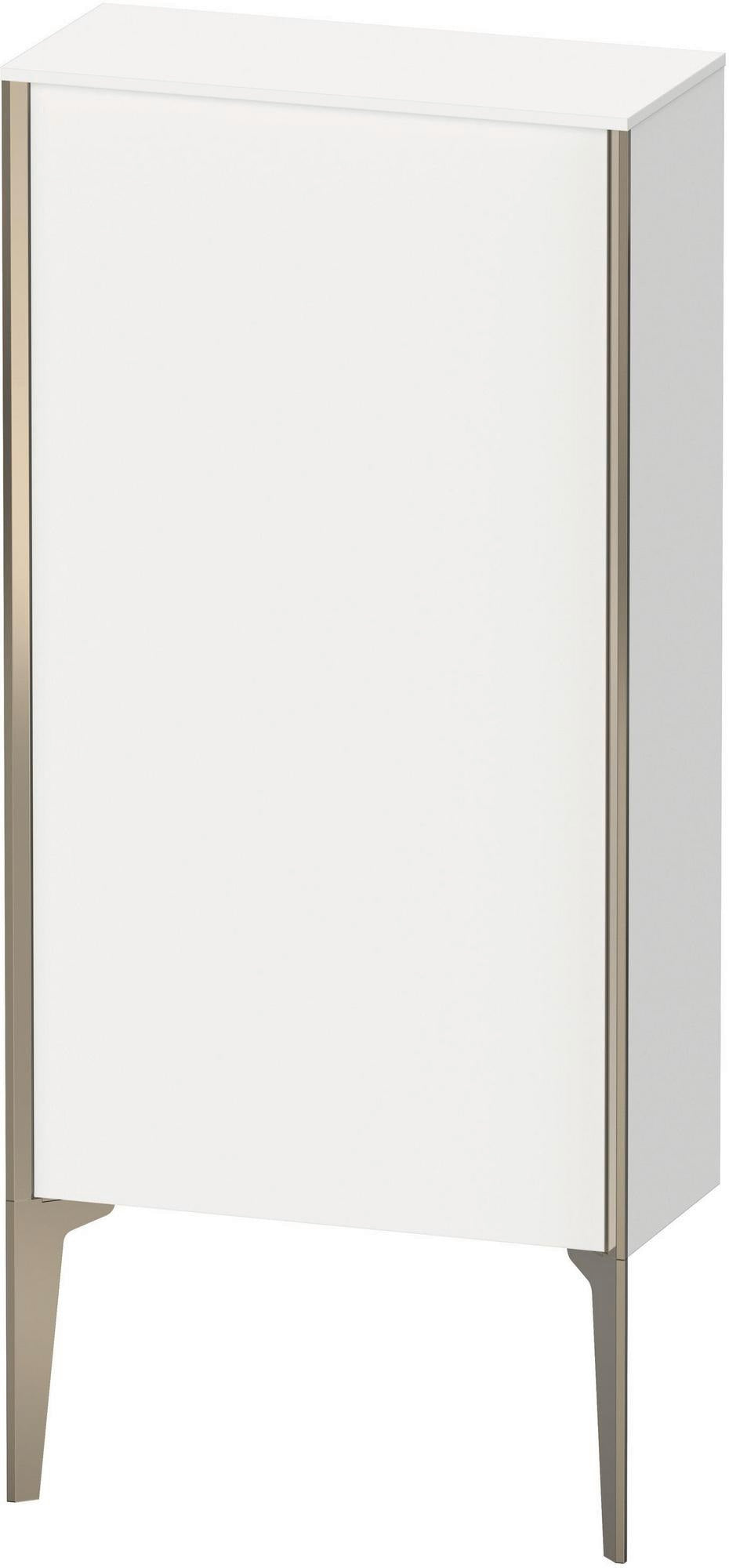 Duravit XViu Halbhochschrank 500 mm weiß matt mit Tip-on Technik und Soft-Close