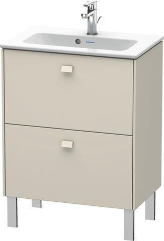 Duravit Waschtischunterbau Brioso Compact 683 mm betongrau matt mit 2 Auszügen