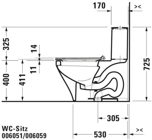 DURAVIT DuraStyle WC-Sitz mit SoftClose – Weiß, Edelstahl-Scharniere, Absenkautomatik, antibakteriell