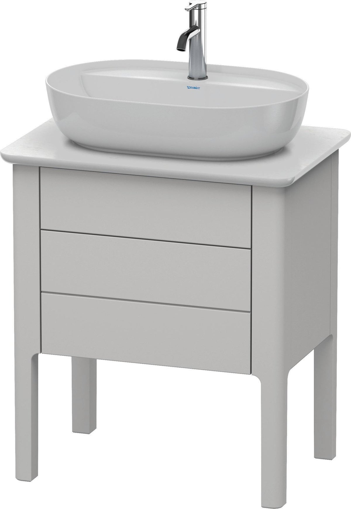 DURAVIT Luv Waschtischunterbau bodenstehend 743x688x450mm Weiß Seidenmatt 1 Auszug