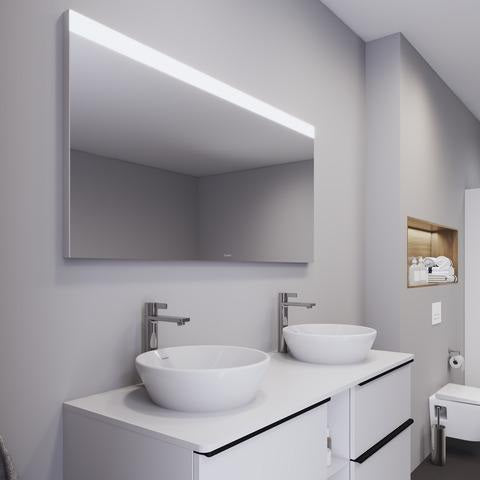 DURAVIT Licht & Spiegel Wandspiegel 600x700mm mit Beleuchtung, Heizung & Sensorschalter – Weiß