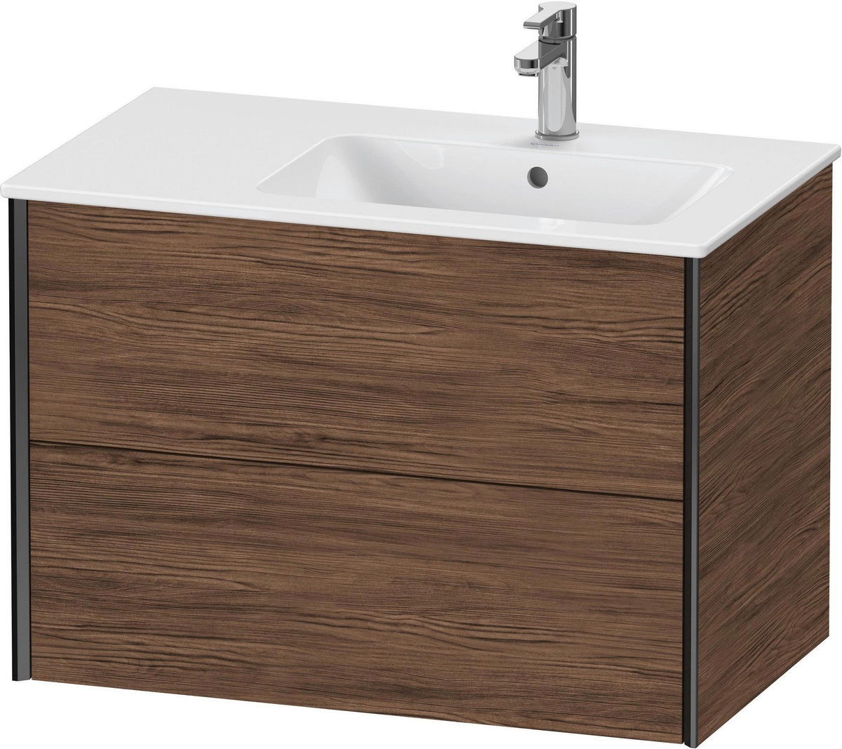 DURAVIT XViu Waschtischunterbau wandhängend 810 mm, 2 Schubkästen, weiß matt
