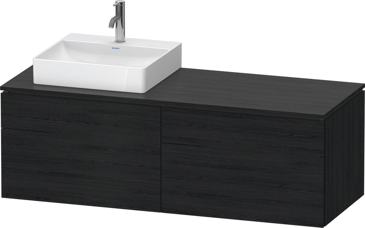 Duravit L-Cube Konsolenwaschtischunterbau 1420 mm Taupe Supermatt mit Tip-On Technik