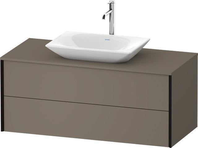 Duravit Waschtischunterbau XVIU 1200x550mm Champagner Matt S-Matt mit Konsolenplatte