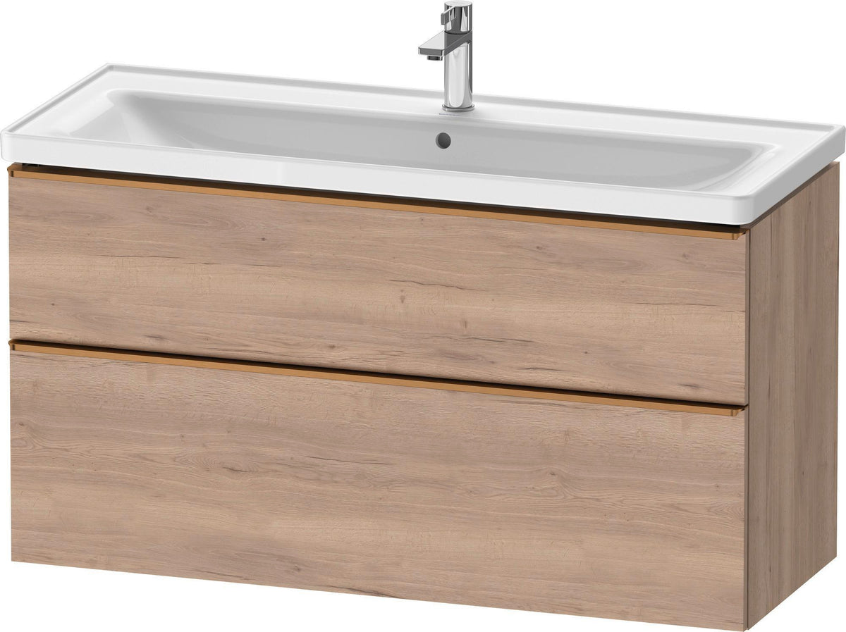 DURAVIT D-Neo Waschtischunterbau 1184 mm Eiche Schwarz mit Bronze Griff