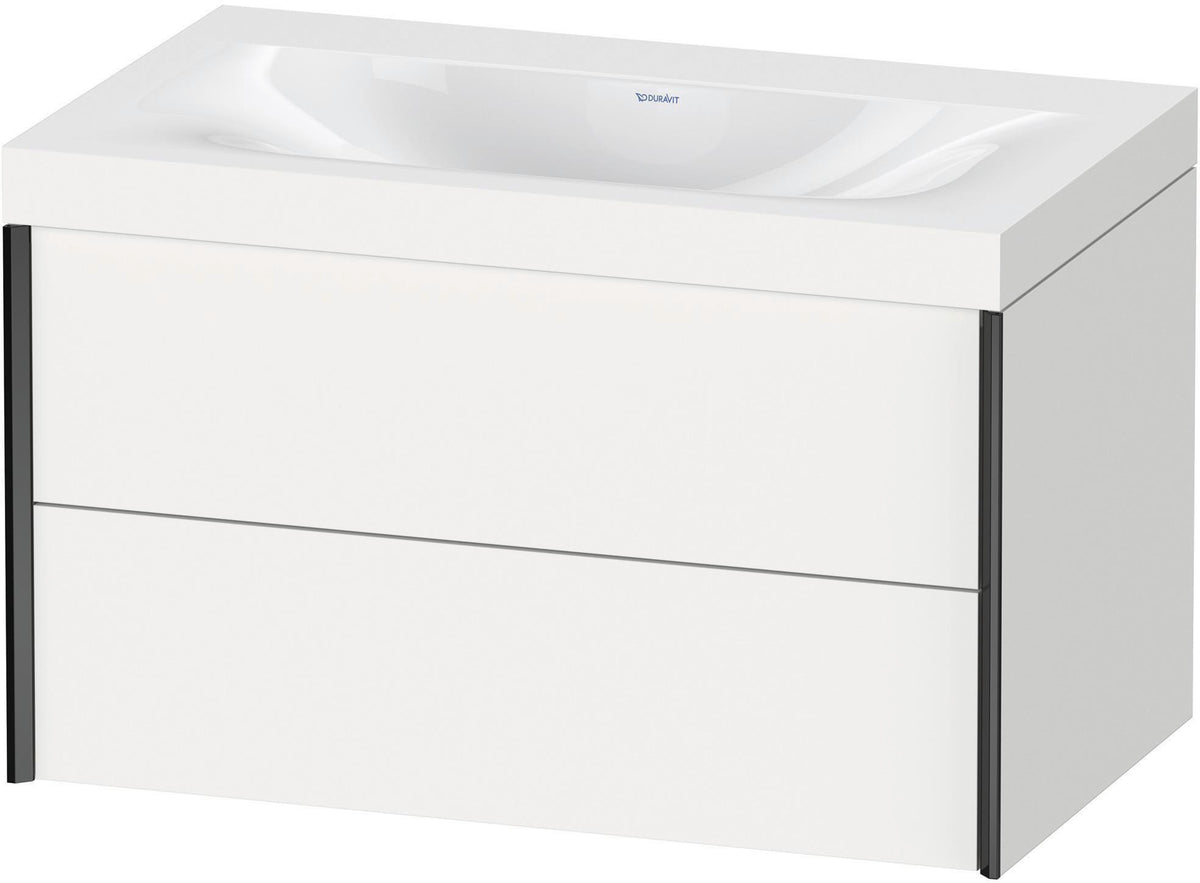 DURAVIT XViu c-bonded Waschtischset wandhängend 800x480x503mm mit 2 Schubkästen, Push-Open und Soft-Close