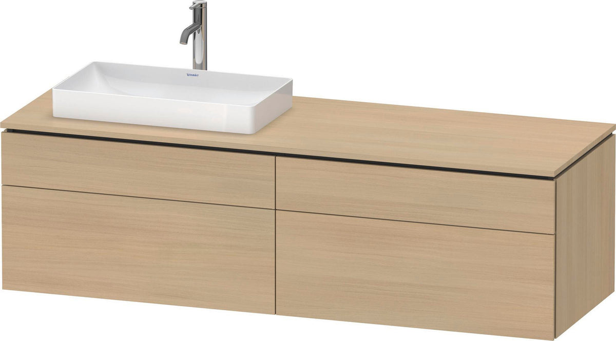 Duravit L-Cube Waschtischunterbau 1620 mm taupe supermatt mit Tip-On und Soft-Close