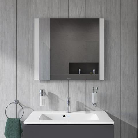 DURAVIT L-Cube Waschtischunterbau 820 mm weiß matt mit 2 Schubkästen und Tip-On-Technik