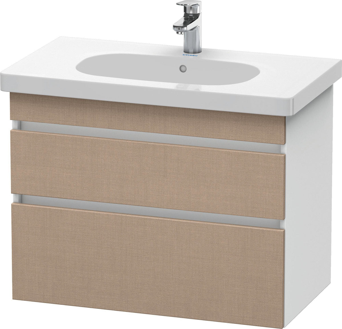 DURAVIT DuraStyle Waschtischunterbau 800 mm wandhängend, 2 Schubkästen, weiß matt – mit Soft-Close