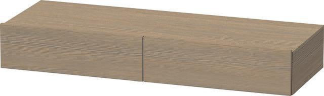 Duravit DuraStyle Schubkastenablage 1200 mm Eiche Terra/Weiß Matt mit 2 Schubkästen und Selbsteinzug