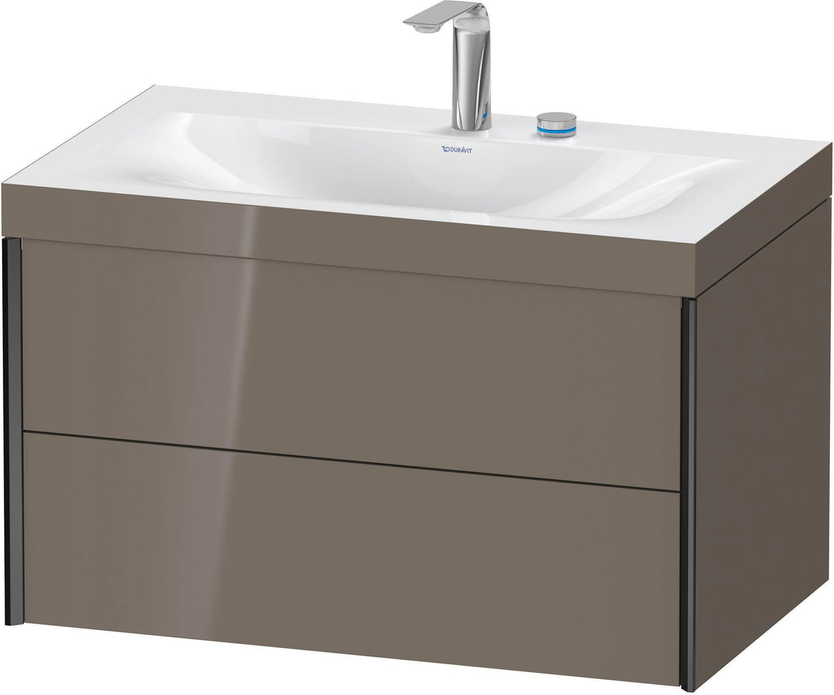 DURAVIT XViu c-bonded Waschtischset wandhängend 800x480x503mm mit 2 Schubkästen, Push-Open und Soft-Close