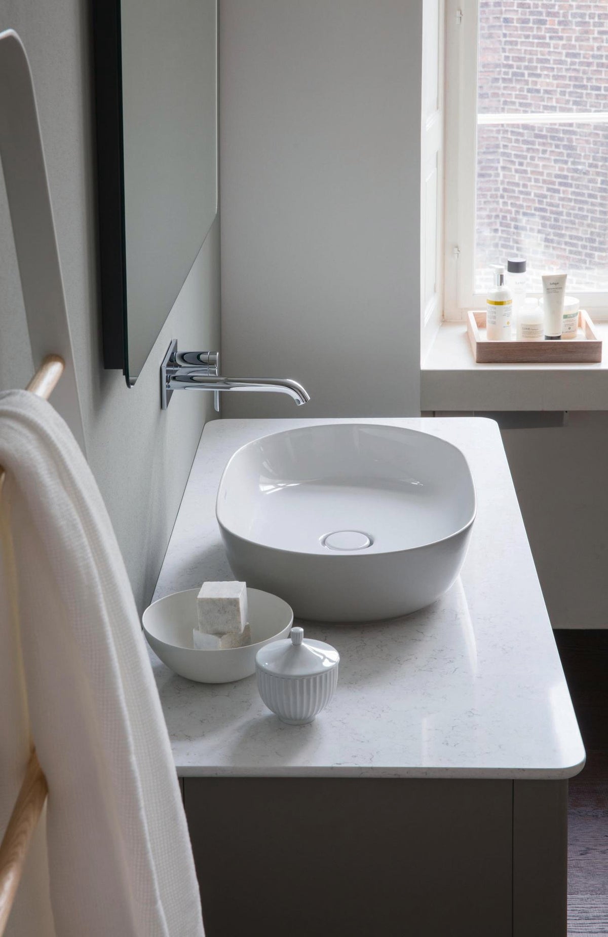 DURAVIT Aufsatzbecken Luv 600 mm Weiß WonderGliss ohne Überlauf