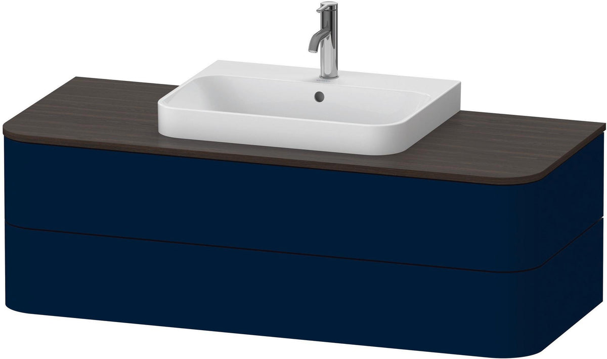 DURAVIT Happy D.2+ Konsolenwaschtischunterbau 1300 mm taupe supermatt mit Tip-On Technik und LED-Innenbeleuchtung