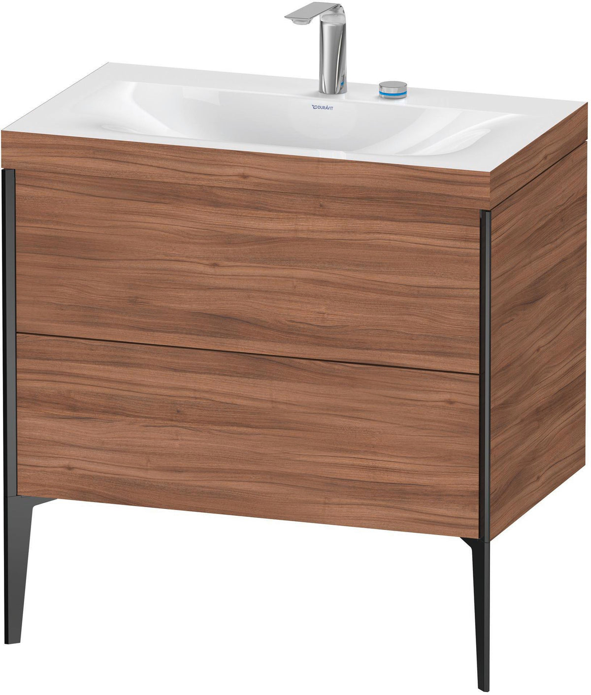 DURAVIT XViu c-bonded Waschtischset 800 mm mit 2 Auszügen, bodenstehend, Soft-Close