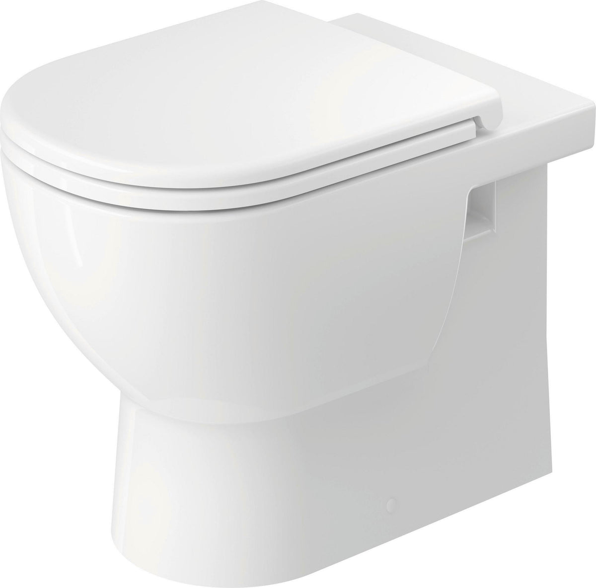 DURAVIT D-Code Stand-WC 570 mm weiß spülrandlos, Abgang waagerecht