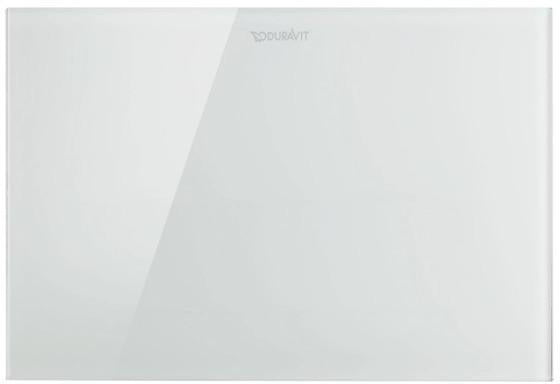 Duravit DuraSystem Elektronische Betätigungsplatte Glas Weiß Infrarot Dual Flush
