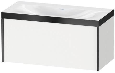 Duravit Möbelwaschtischset XVIU 1000x480mm Chaos mit Raumsparsiphon und Hahnlochbank