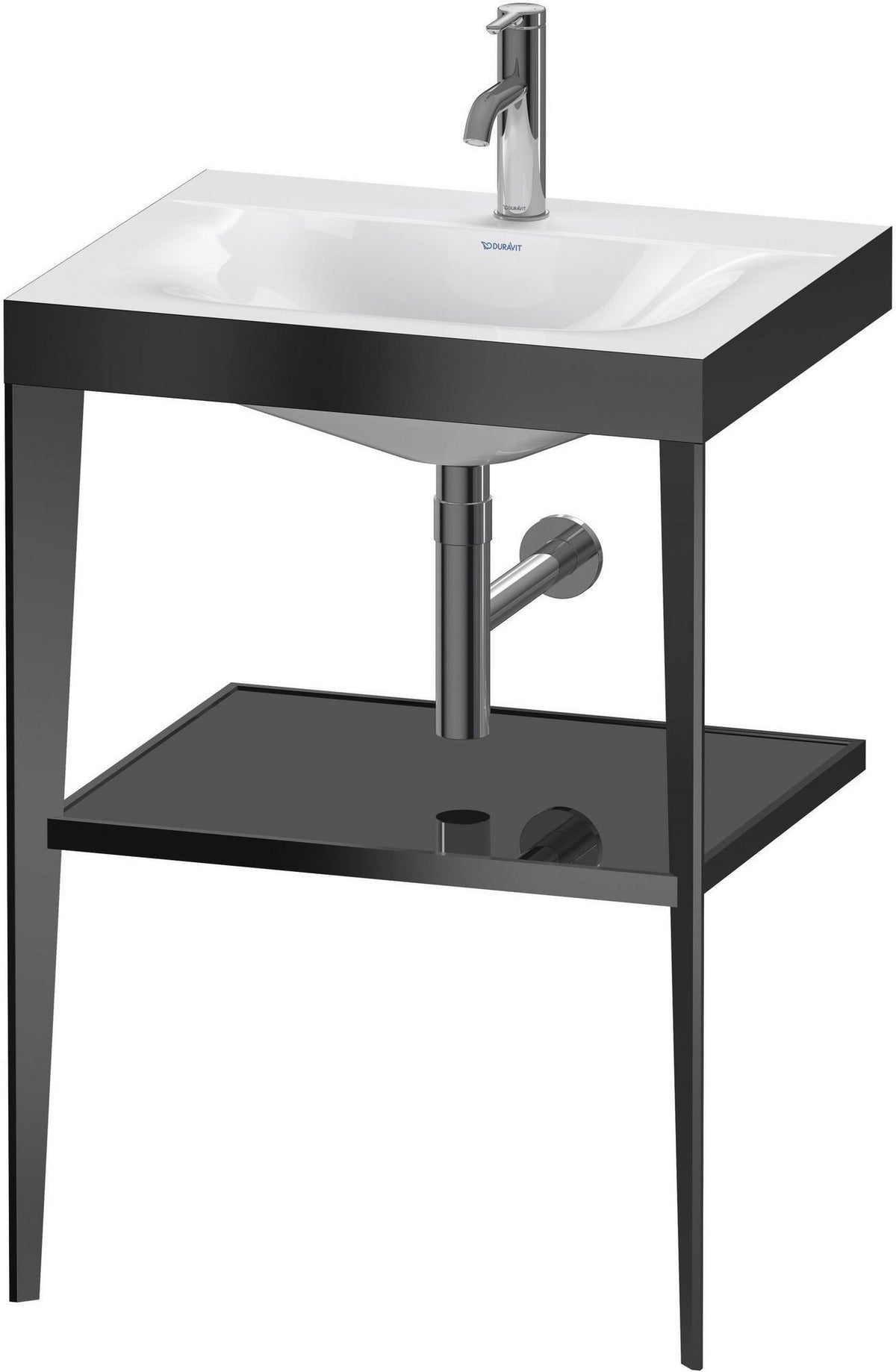 DURAVIT XViu c-bonded Waschtischset 600 mm champagner matt apricot pearl