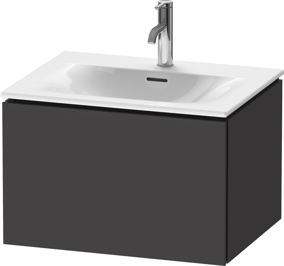 Duravit L-Cube Waschtischunterbau 620 mm weiß matt, 1 Auszug, wandhängend, Tip-On