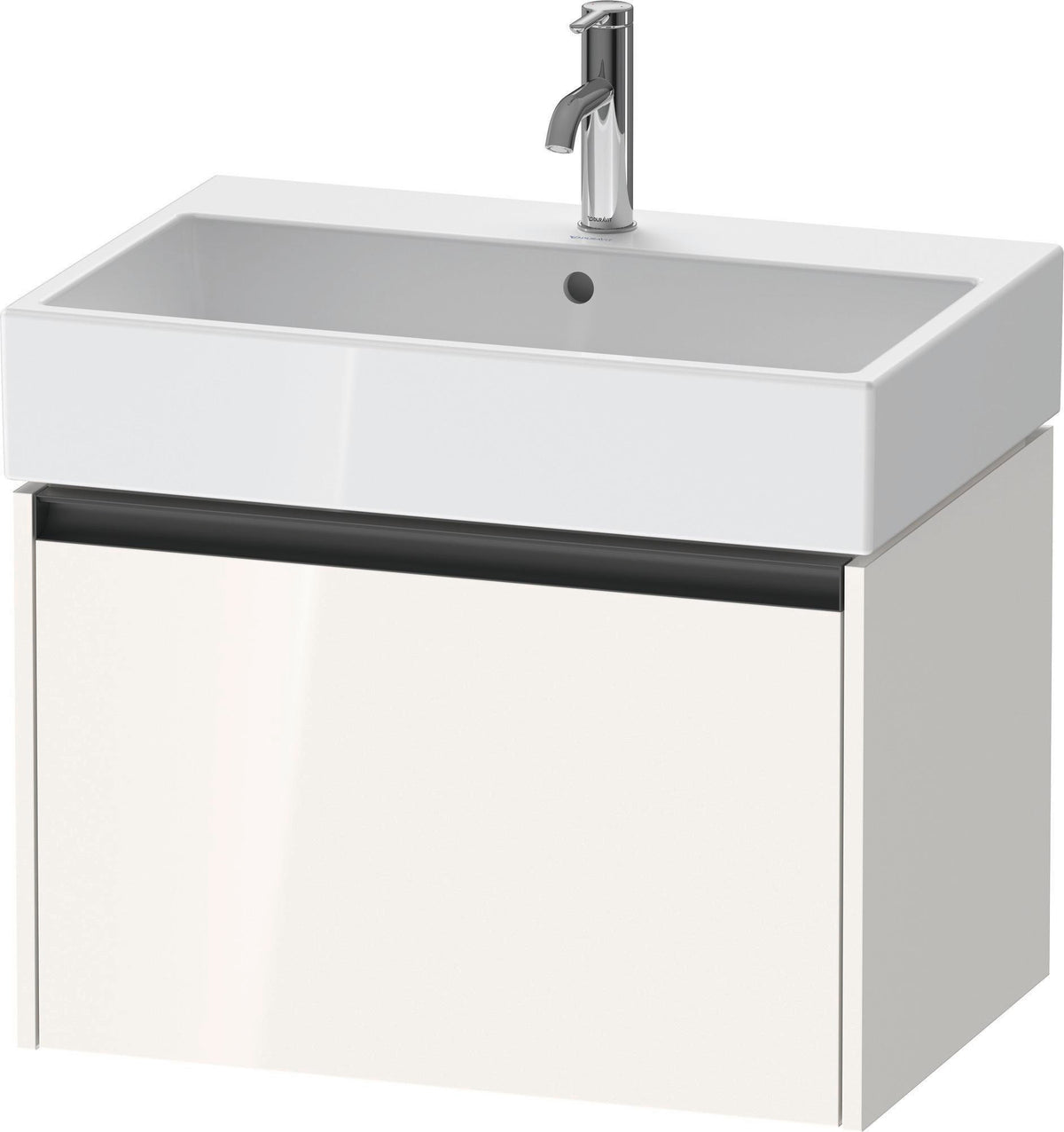 Duravit Waschtischunterbau Ketho.2 wandhängend 684 mm betongrau matt mit 1 Auszug