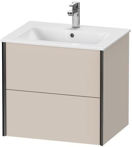 Duravit Waschtischunterbau XVIU 610x560x480mm 2 Schubkästen Ahorn Mitte s-matt