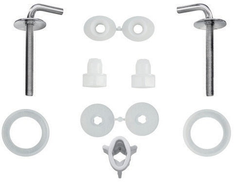 DURAVIT Scharnier-Set für WC-Sitz ohne Absenkautomatik, Edelstahl, 0061140000