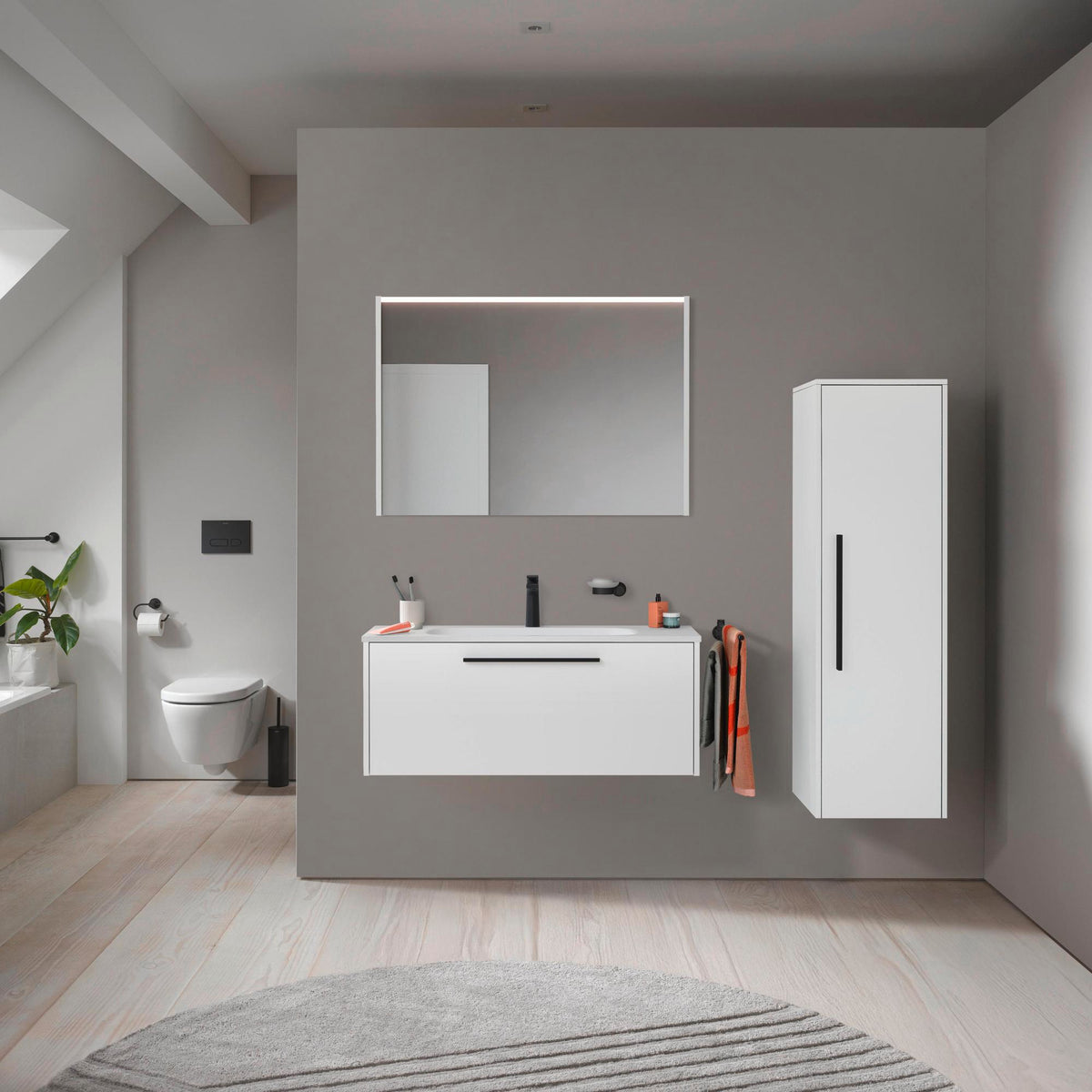 DURAVIT D-Code Handtuchhalter 848 mm Chrom – Wandmontage mit Befestigungsmaterial